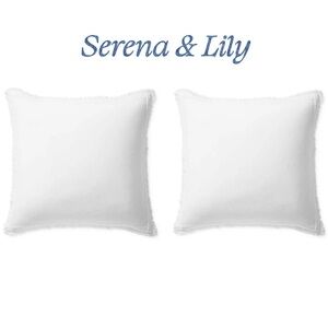 Serena&Lily White Solana Euro set of shams